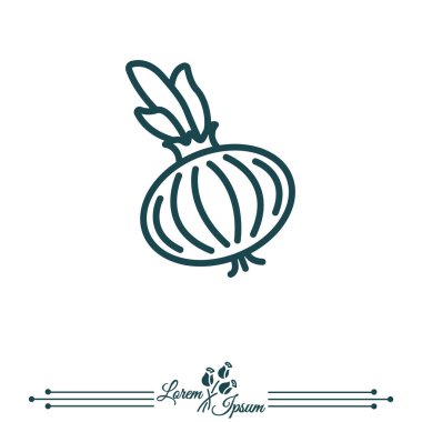 Web satırı simgesi soğan ampul