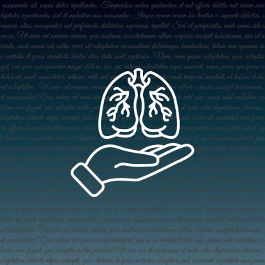 Akciğerler web simgesi