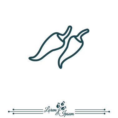 Web satırı simgesi biber