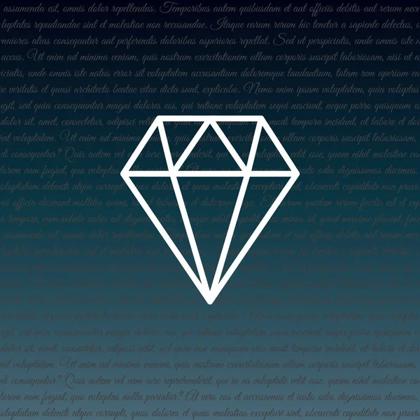 Icono web. Diamante — Archivo Imágenes Vectoriales