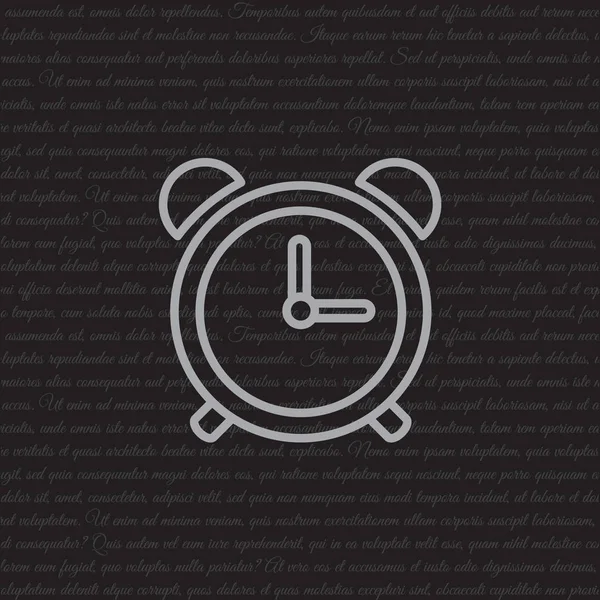 Reloj Icono plano — Vector de stock