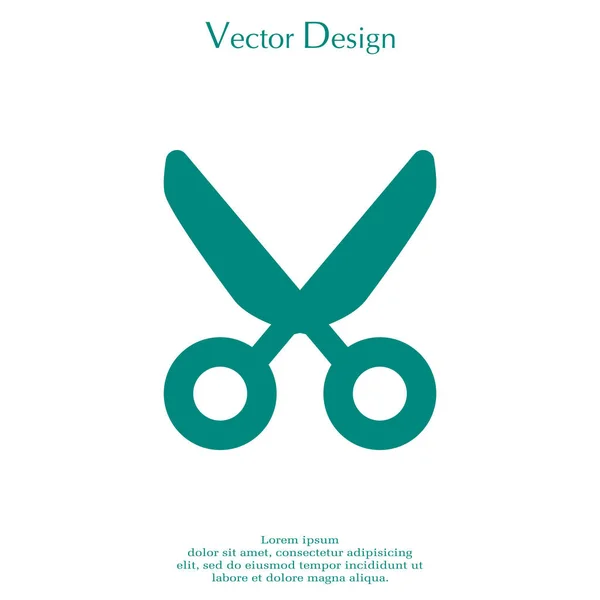 Design de ícone de tesoura — Vetor de Stock