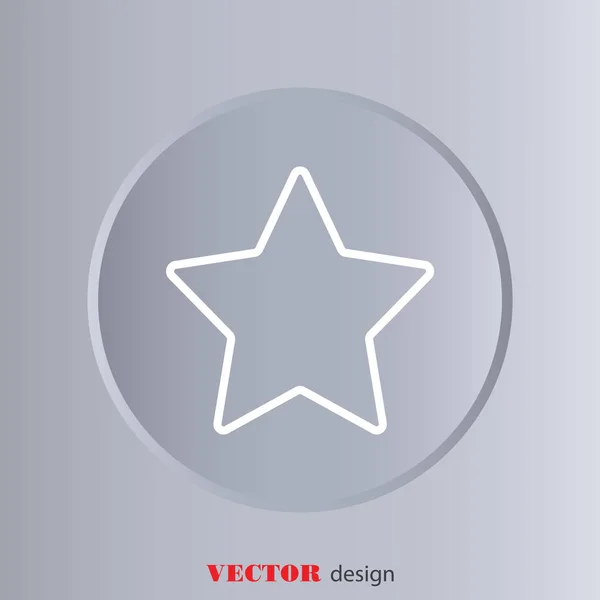 Pictograph of star icon — Stock Vector