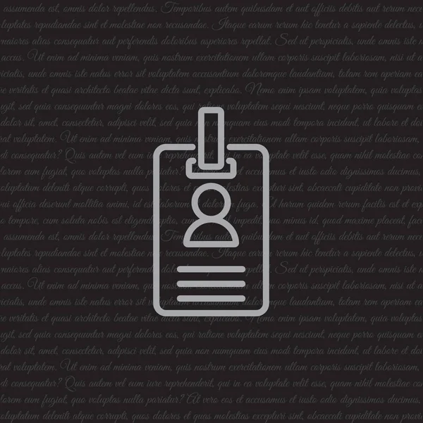 Tarjeta ID con el icono de cierre — Vector de stock