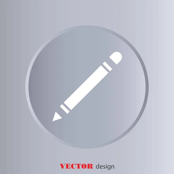 Pencil Web line icon — Stock Vector