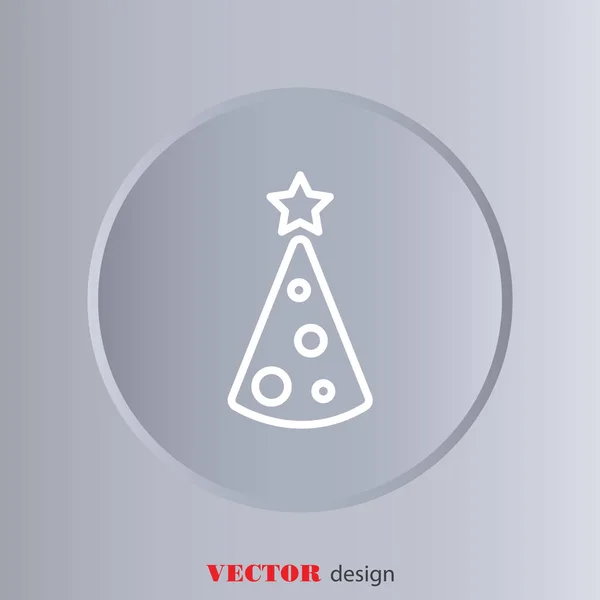 Christmas tree icon — Stock Vector