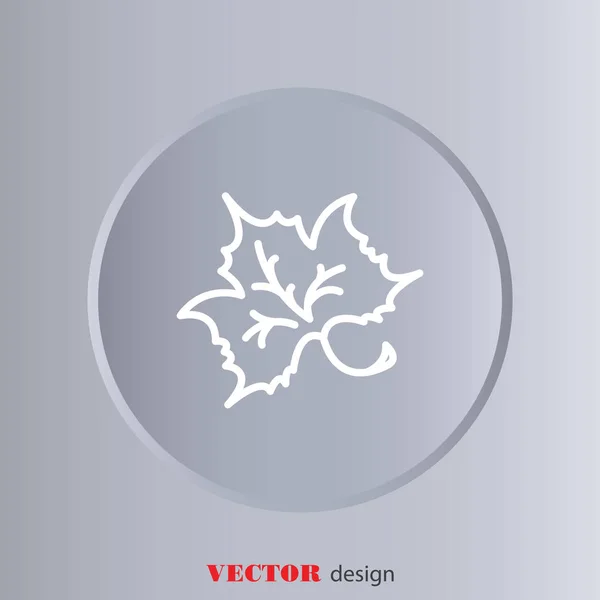Icône feuille arbre — Image vectorielle