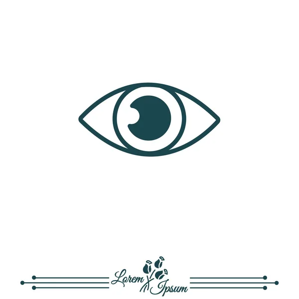 Göz Web satırı simgesi — Stok Vektör