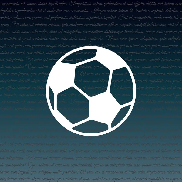 Icono pelota de fútbol . — Archivo Imágenes Vectoriales