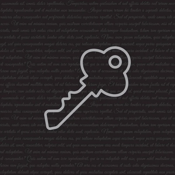 Icône Web Key — Image vectorielle