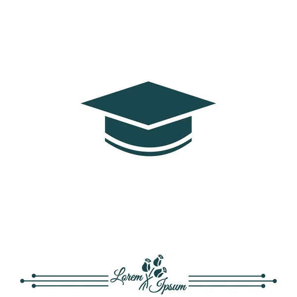 Icono de línea web de Student cap — Archivo Imágenes Vectoriales