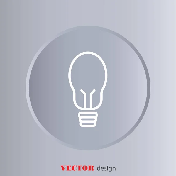 Icono de línea web de bombilla — Vector de stock