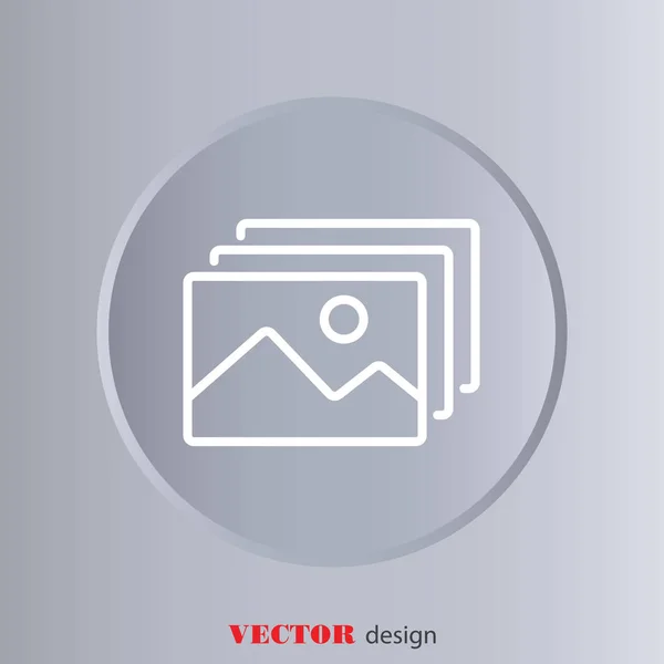 Galerie, design pour site web — Image vectorielle