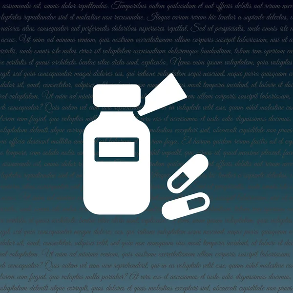 Icono de línea web. Tabletas, Vitaminas, Píldoras — Archivo Imágenes Vectoriales