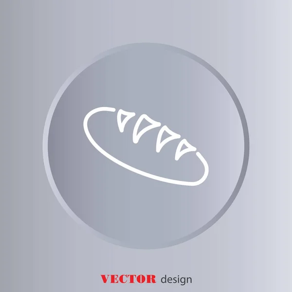 Icône de ligne Web de Long pain — Image vectorielle