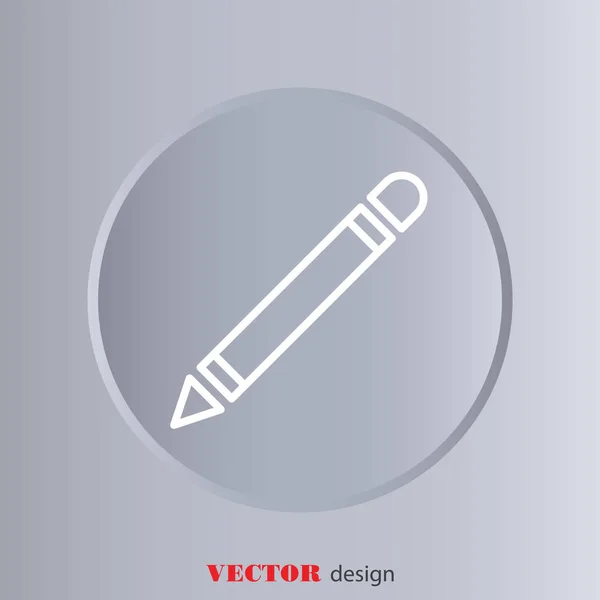 Bleistift-Webzeilen-Symbol — Stockvektor