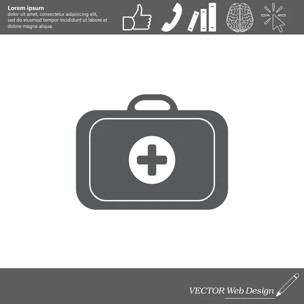 Icône de cas médical — Image vectorielle