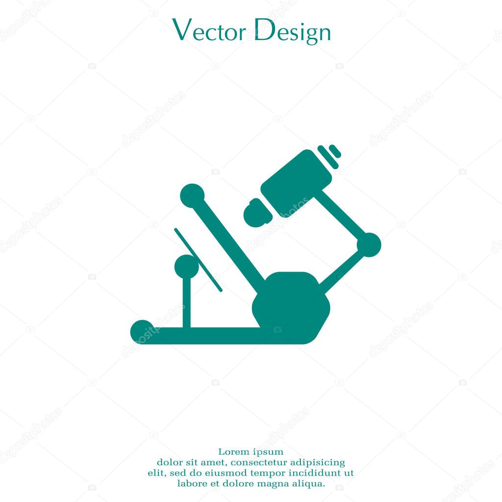 microscope icon  illustration