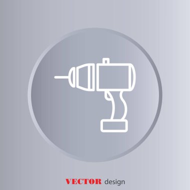 Web satırı simgesi elektrikli tornavida