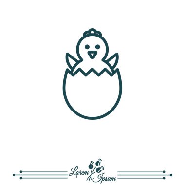 Paskalya tavuk simgesi