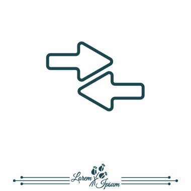 sol ve sağ okları simge