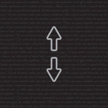 simge yukarı ve aşağı okları