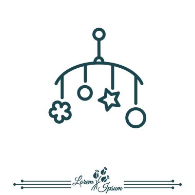 Oyuncak simge asılı Bebek karyolası/beşik