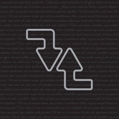  satırı simgesi. Oklar