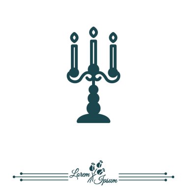 Şamdan düz simgesi