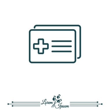 tıbbi kayıtları simgesi