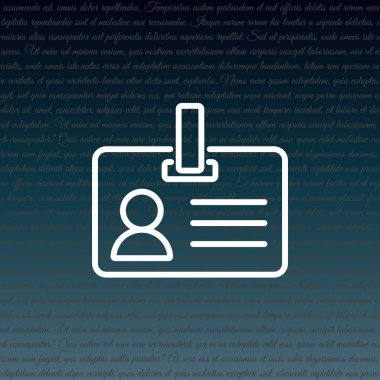 Kimlik kartı ile toka simgesi