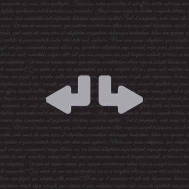 Ok farklı yönlere simgesi