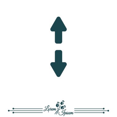 simge yukarı ve aşağı okları