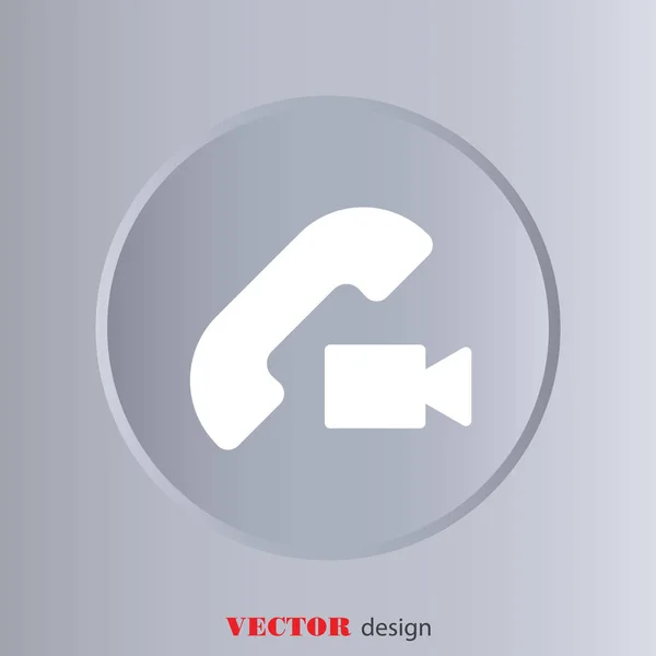 Video call web icon — Stock Vector