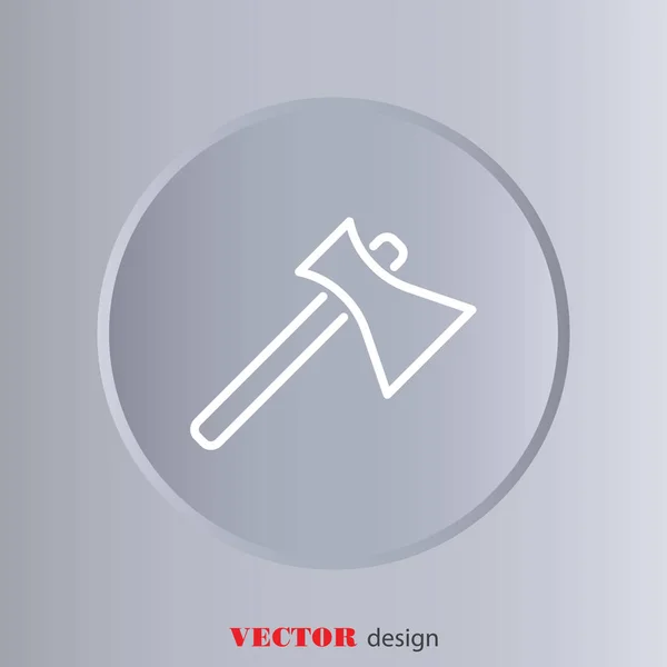 Web line icon of Axe — Stock Vector