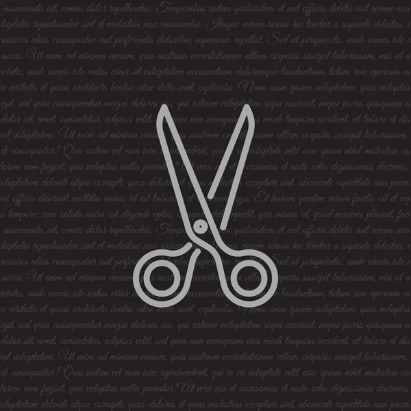 Design dell'icona delle forbici — Vettoriale Stock