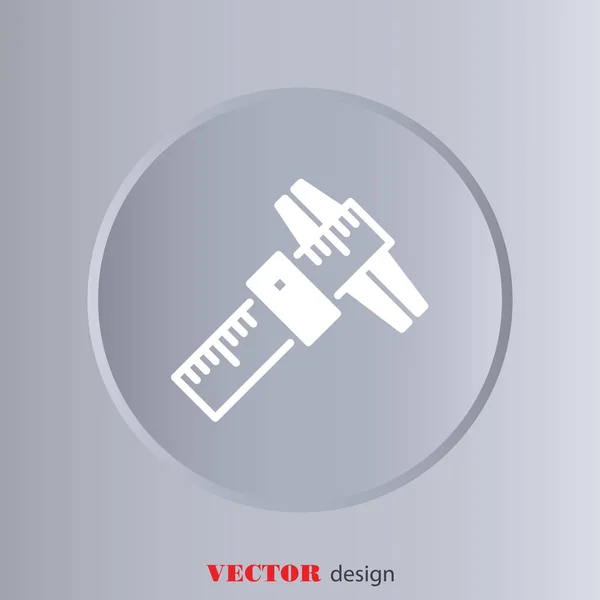 Icône de ligne Web de Caliper — Image vectorielle