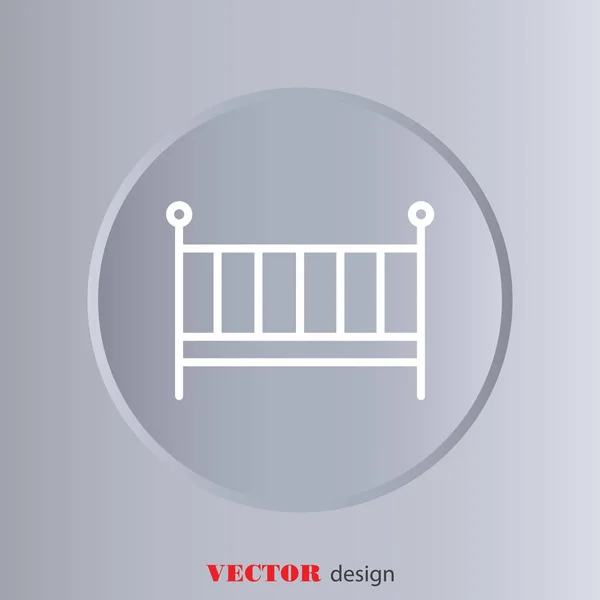 Berceau icône plate — Image vectorielle