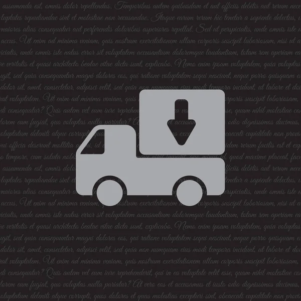 Entrega camión plano icono — Archivo Imágenes Vectoriales