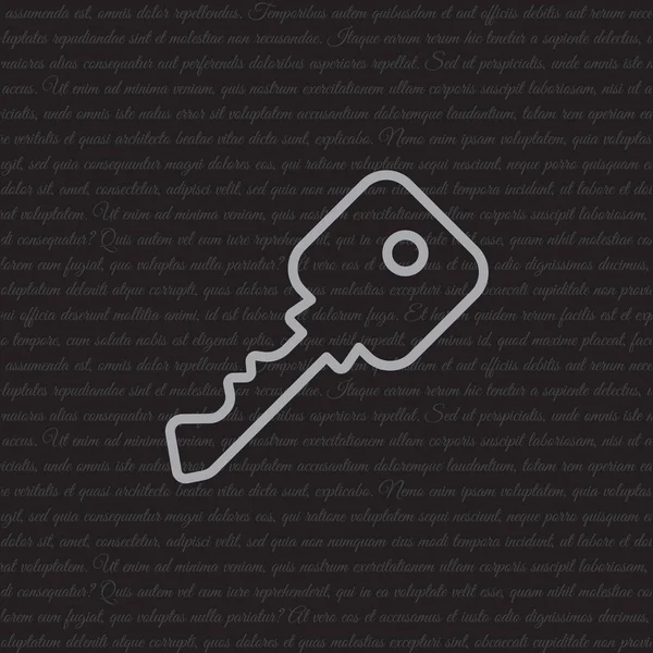 Icône Web Key — Image vectorielle