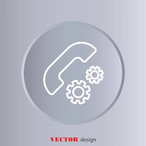 Design de pictogramă telefon — Vector de stoc