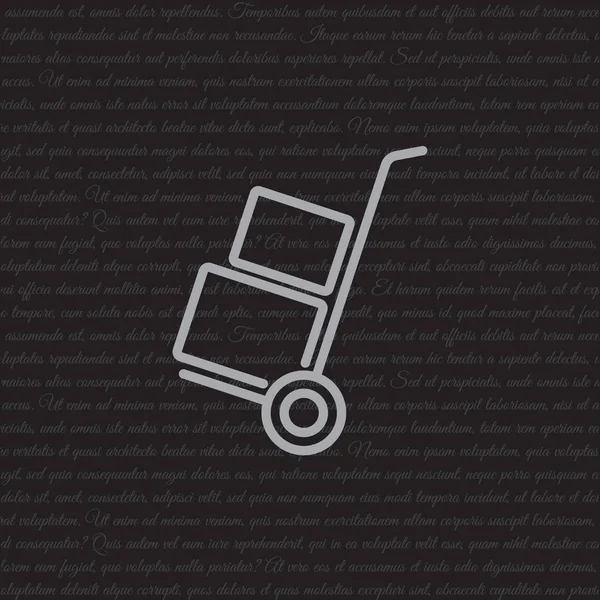 Trolley icono plano — Archivo Imágenes Vectoriales