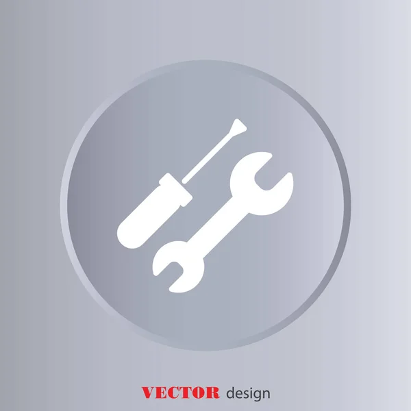 Design der Schraubenzieher-Ikone — Stockvektor