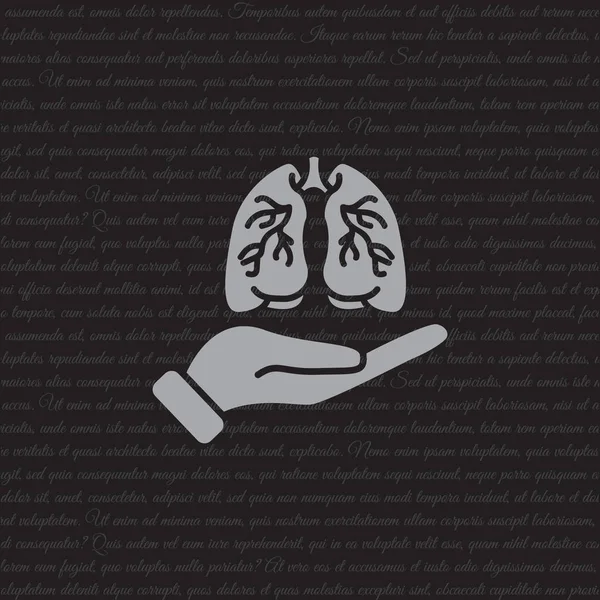 Pulmones icono web — Archivo Imágenes Vectoriales