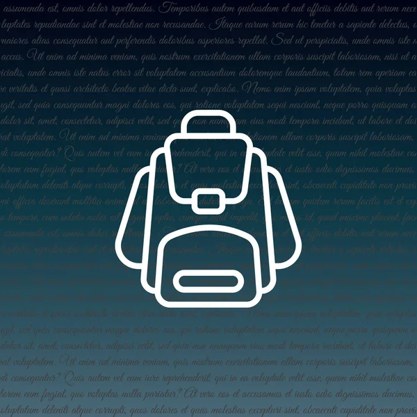 Icône Web de Knapsack — Image vectorielle