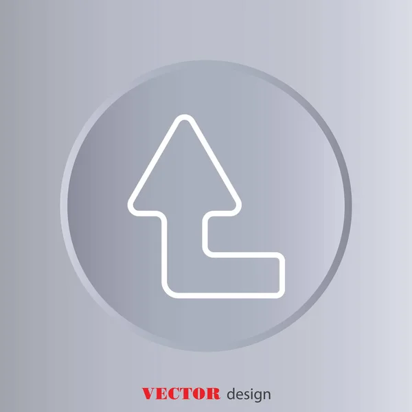 Icône de ligne Web. Flèche — Image vectorielle