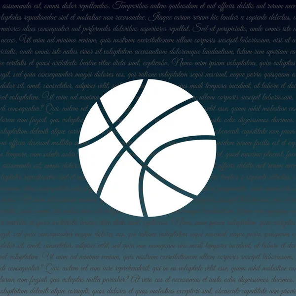 Conception de l'icône de basket-ball — Image vectorielle