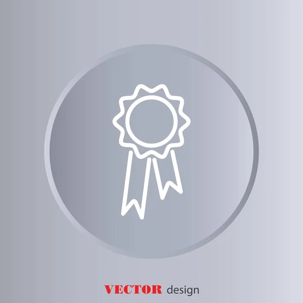 Icono de línea web del ganador de la Medalla — Vector de stock