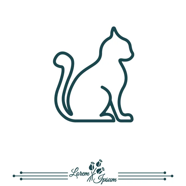 Silhouette of cat icon Stock Vector by ©PPVector 129404604