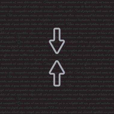 simge yukarı ve aşağı okları